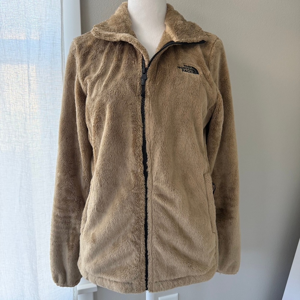 The North Face Fleece Jacket‎ Zip Up Tan Womens Size Small
